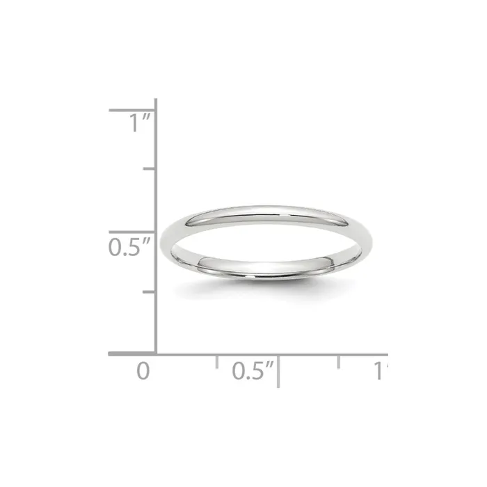 Solid 18K White Gold 2mm Light Weight Comfort Fit MensWomens Wedding Band Ring Size 65 Goldia Rings Solid 18K White Gold 2mm Light Weight Comfort Fit MensWomens Wedding Band Ring Size 65 Goldia Rings