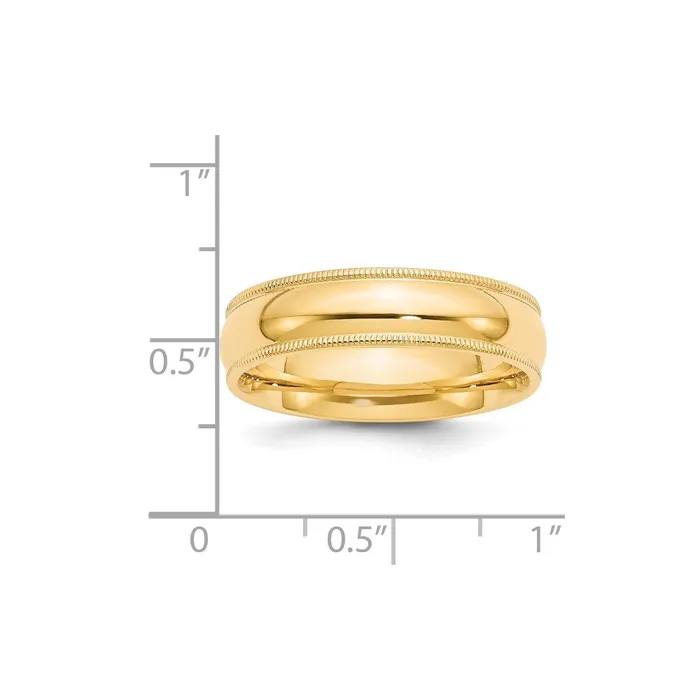 Solid 18K Yellow Gold 6mm Milgrain Comfort Fit MensWomens Wedding Band Ring Size 14 Goldia Rings Solid 18K Yellow Gold 6mm Milgrain Comfort Fit MensWomens Wedding Band Ring Size 14 Goldia Rings