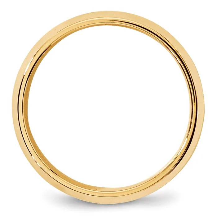 Solid 18K Yellow Gold 7mm Bevel Edge Comfort Fit MensWomens Wedding Band Ring Size 125 Goldia Rings Solid 18K Yellow Gold 7mm Bevel Edge Comfort Fit MensWomens Wedding Band Ring Size 125 Goldia Rings