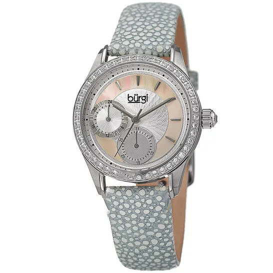 Watches JMS always Original Burgi Mother Of Pearl Dial Ladies Grey Polka Dot Watch BUR160GY Watches JMS always Original Burgi Mother Of Pearl Dial Ladies Grey Polka Dot Watch BUR160GY