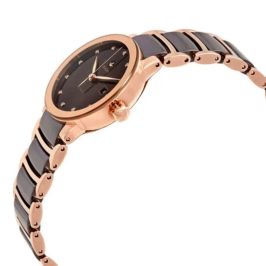 Watches JMS always Original Rado Centrix Automatic Diamond Brown Dial Ladies Watch R30183752 Watches JMS always Original Rado Centrix Automatic Diamond Brown Dial Ladies Watch R30183752