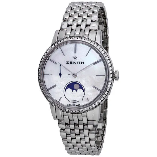 Watches JMS always Original Zenith Elite Automatic White Mother of Pearl Dial Ladies Watch 16232069280M2320 Watches JMS always Original Zenith Elite Automatic White Mother of Pearl Dial Ladies Watch 16232069280M2320