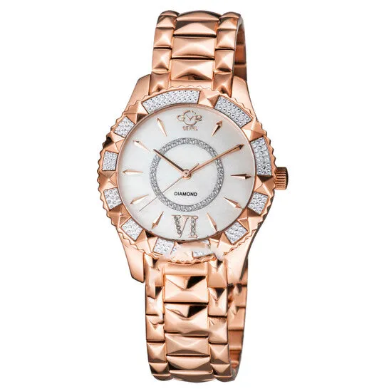Watches Original GV2 by Gevril Venice Diamond Quartz White Dial Ladies Watch 11711929 JMS always