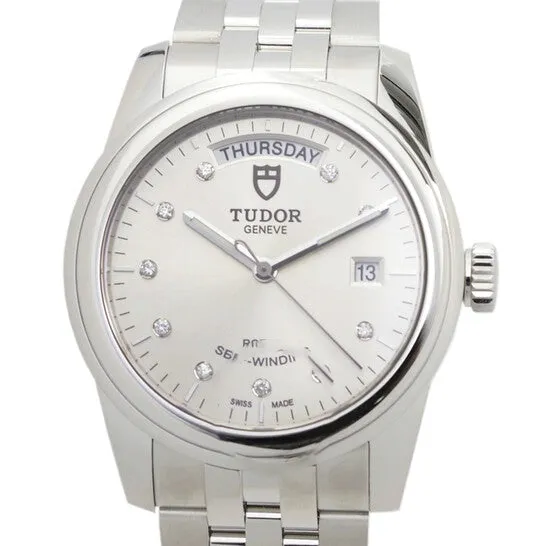 Watches Original Tudor Glamour Date Automatic Diamond Silver Dial Watch 560006806010DISV JMS always