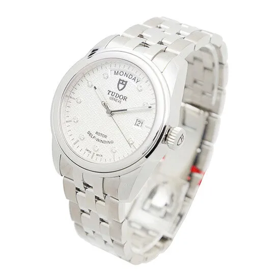 Watches Original Tudor Glamour Date Automatic Diamond Silver Dial Watch 560006806010DISV JMS always Watches Original Tudor Glamour Date Automatic Diamond Silver Dial Watch 560006806010DISV JMS always