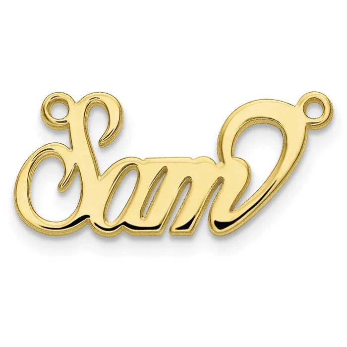 10K Polished Name Plate TreasureFineJewelers Necklaces