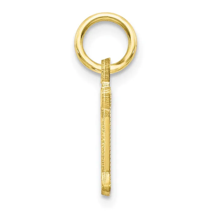 10k Yellow Gold Initial N Charm TreasureFineJewelers Charm Necklaces