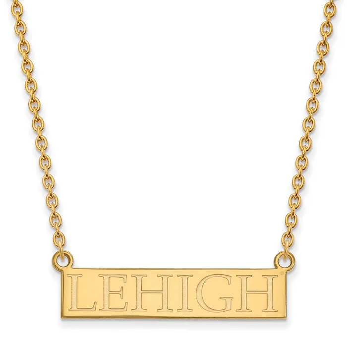 10K Yellow Gold Lehigh University Large Pendant wilth Necklace TreasureFineJewelers Necklaces 10K Yellow Gold Lehigh University Large Pendant wilth Necklace TreasureFineJewelers Necklaces