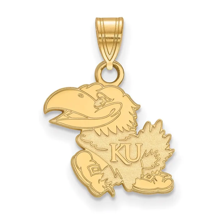 10K Yellow Gold University of Kansas Small Pendant TreasureFineJewelers Necklaces 10K Yellow Gold University of Kansas Small Pendant TreasureFineJewelers Necklaces
