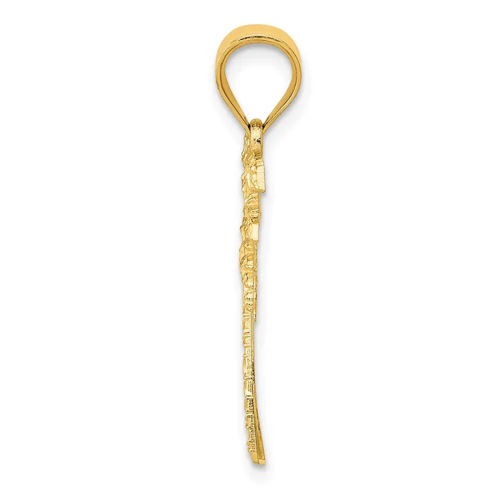 14k Mini Palm Tree Pendant TreasureFineJewelers Necklaces