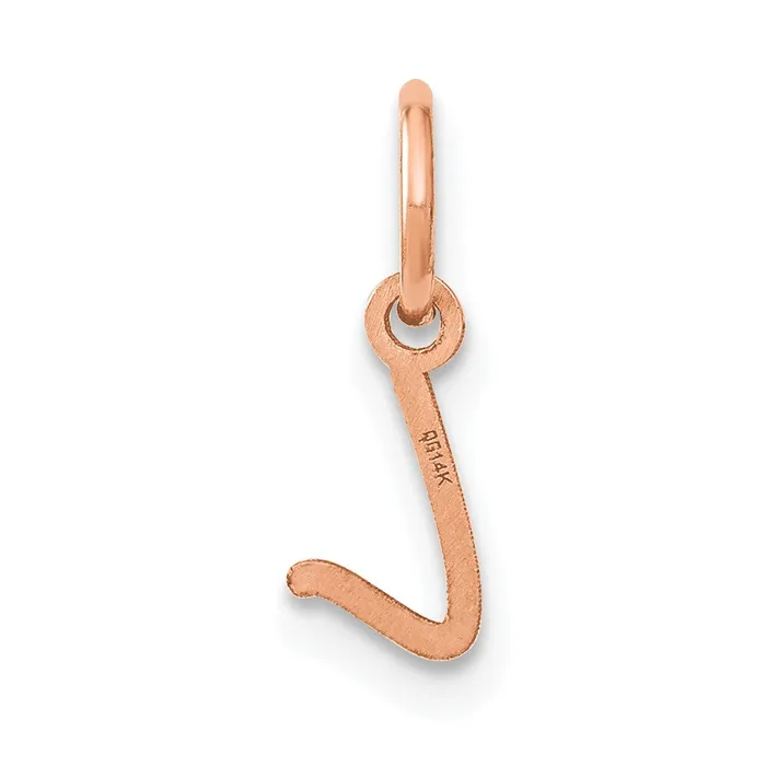 14k Rose Gold Upper case Letter L Initial Charm TreasureFineJewelers Charm Necklaces