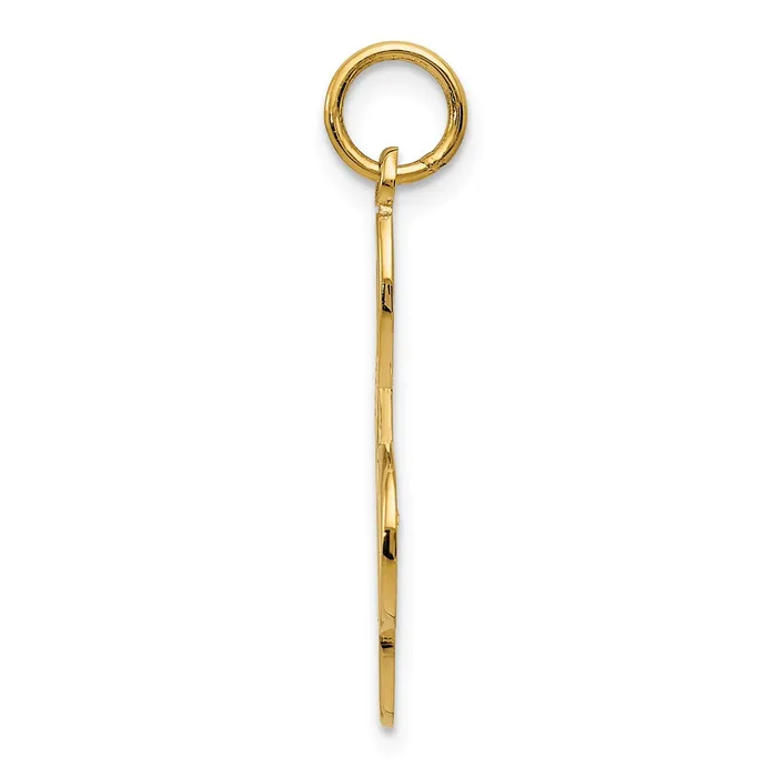 14k Treble Clef Charm TreasureFineJewelers Charm Necklaces
