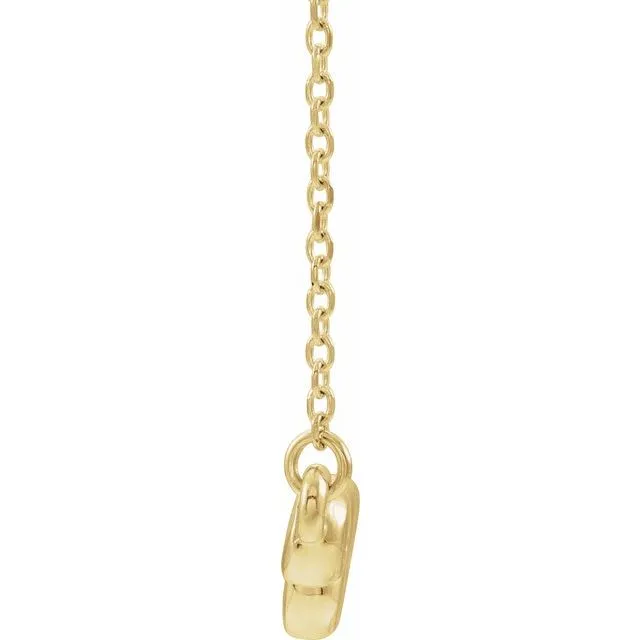14K Yellow Aquamarine BezelSet Bar 1618 Necklace TreasureFineJewelers Necklaces