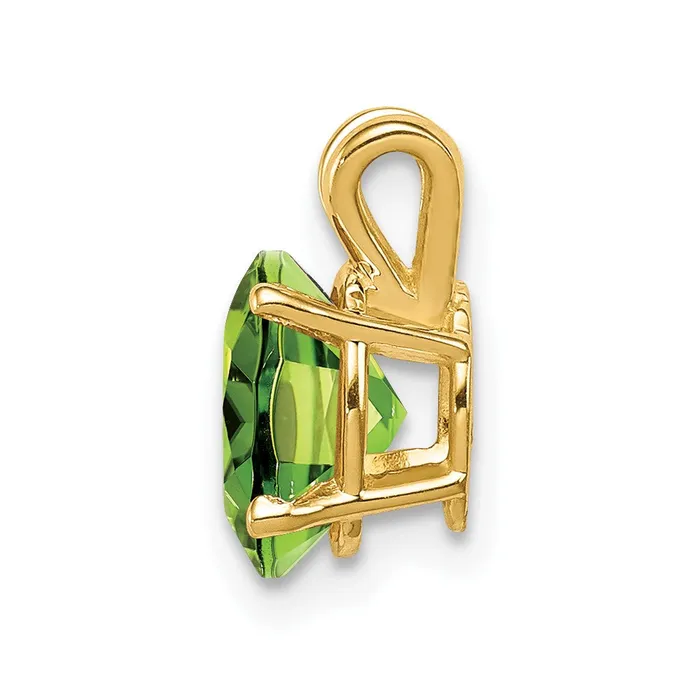 14k Yellow Gold 8x6mm Oval Peridot pendant TreasureFineJewelers Necklaces