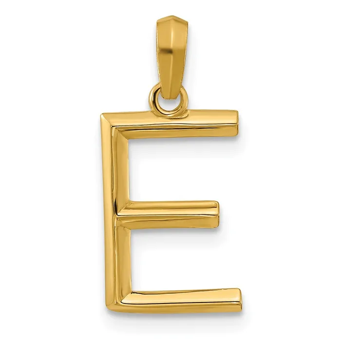 14k Yellow Gold Fancy Letter E TreasureFineJewelers PreStyled Sets