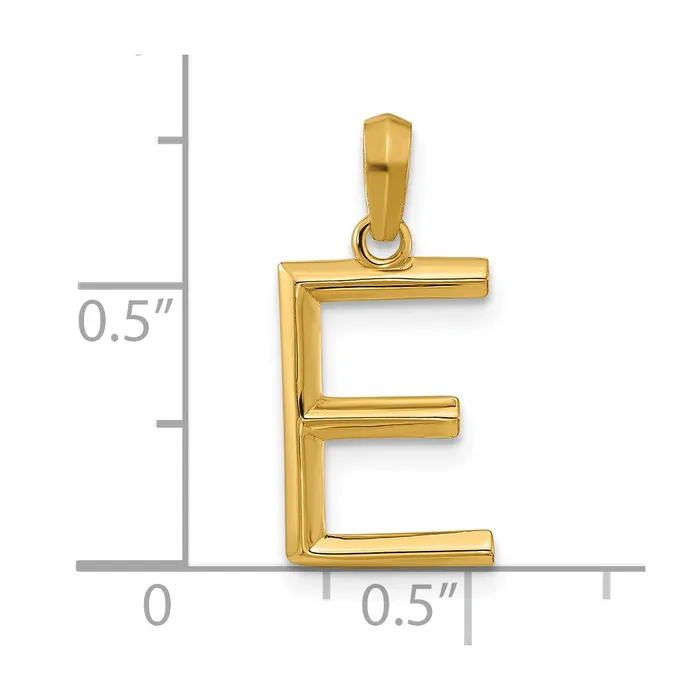 14k Yellow Gold Fancy Letter E TreasureFineJewelers PreStyled Sets