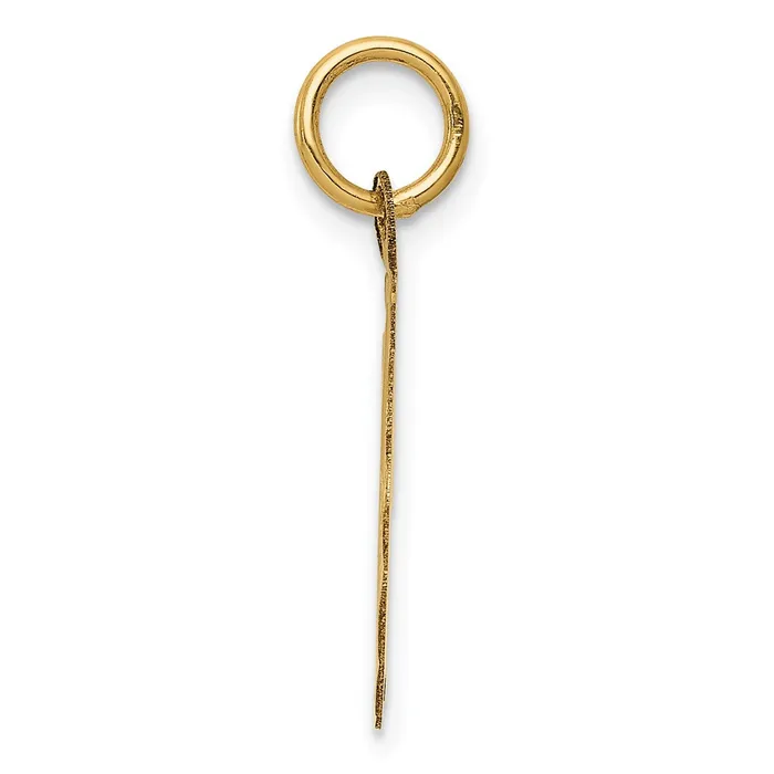 14k Yellow Gold Happy 5th ANNIVERSARY Charm TreasureFineJewelers Charm Necklaces