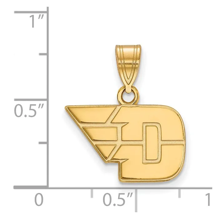 14K Yellow Gold University of Dayton Small Pendant TreasureFineJewelers Necklaces