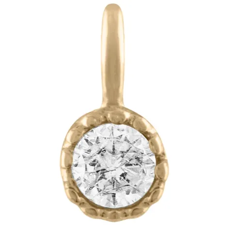 Alexa Leigh Mini Crystal Huggie Hoop Earrings with Crystal Charms Alexa Leigh Earrings