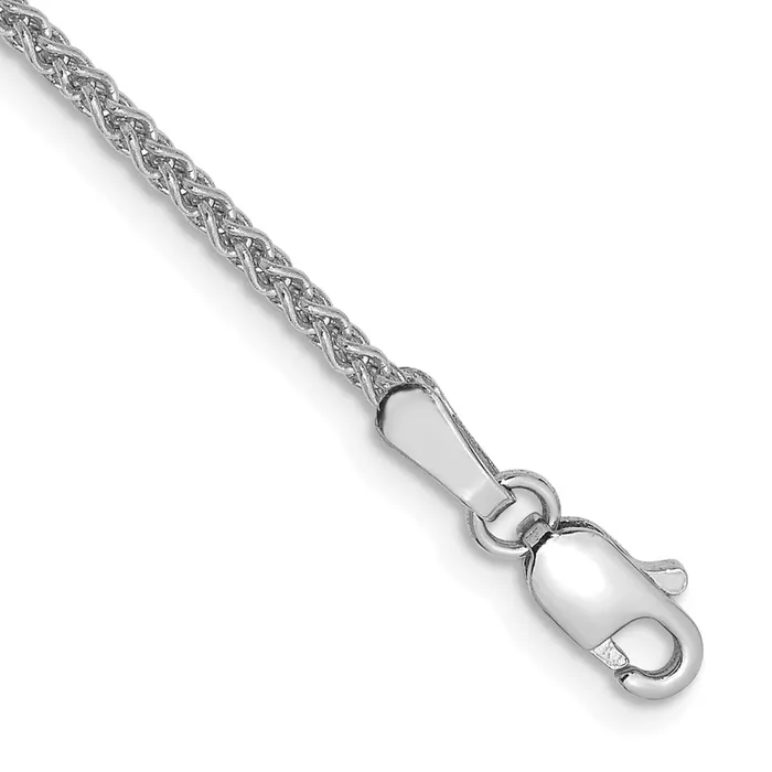 Bracelets TreasureFineJewelers 14K White Gold 8 inch 17mm Spiga with Lobster Clasp Bracelet Bracelets TreasureFineJewelers 14K White Gold 8 inch 17mm Spiga with Lobster Clasp Bracelet