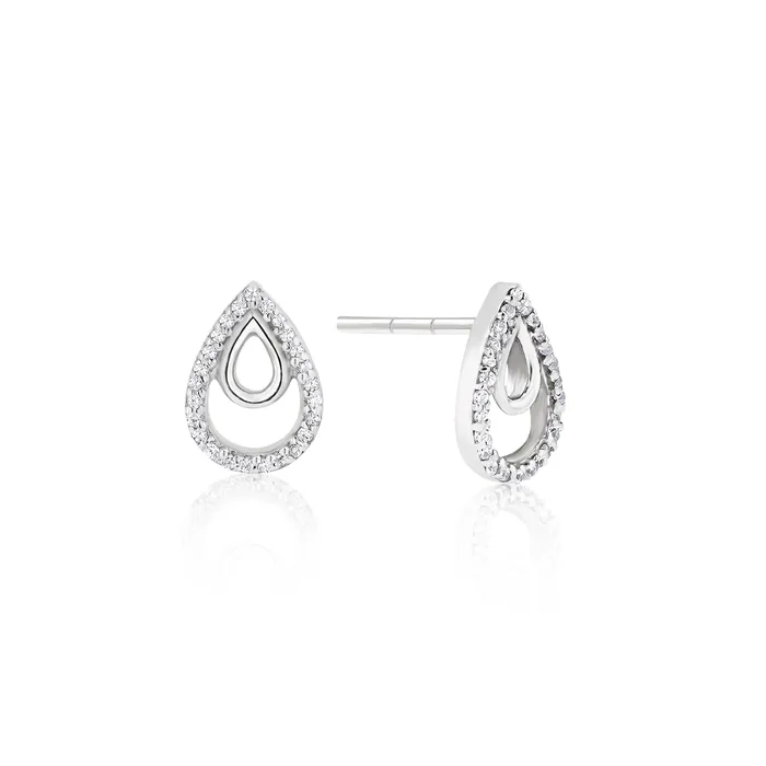 Brizo Tear Drop Sterling Silver Earrings Ema Jewels Earrings