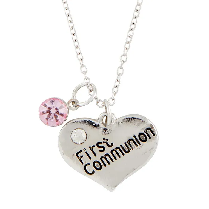Catholic Gifts Canada Necklaces Heart Shaped First Communion Necklace