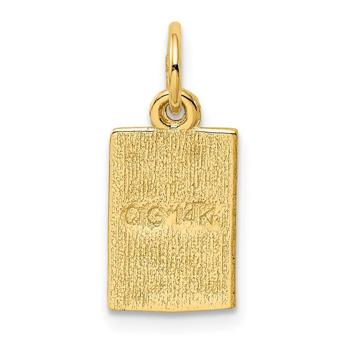 Charm Necklaces 14k Enameled Ace of Spades Card Charm TreasureFineJewelers