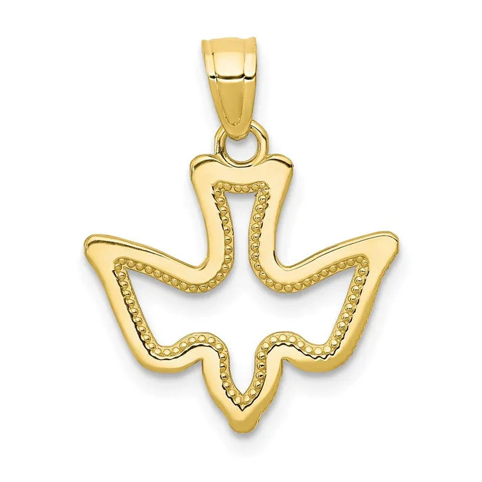 Charm Necklaces TreasureFineJewelers 10k Dove Charm
