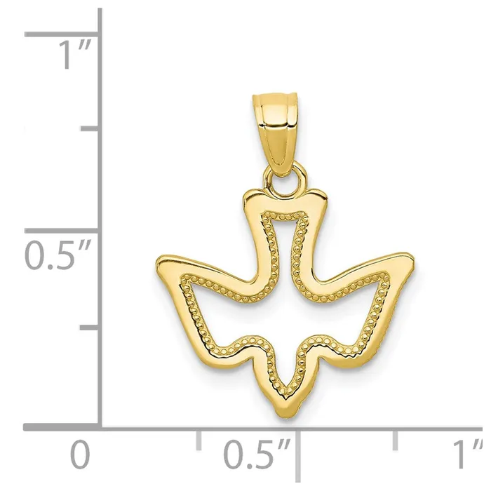 Charm Necklaces TreasureFineJewelers 10k Dove Charm