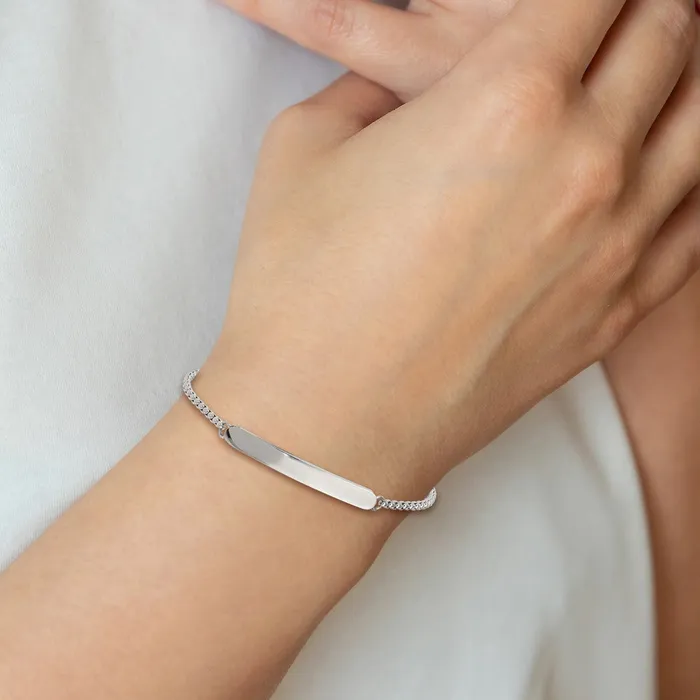 Chisel Stainless Steel Polished Adjustable ID Bracelet TreasureFineJewelers Bracelets