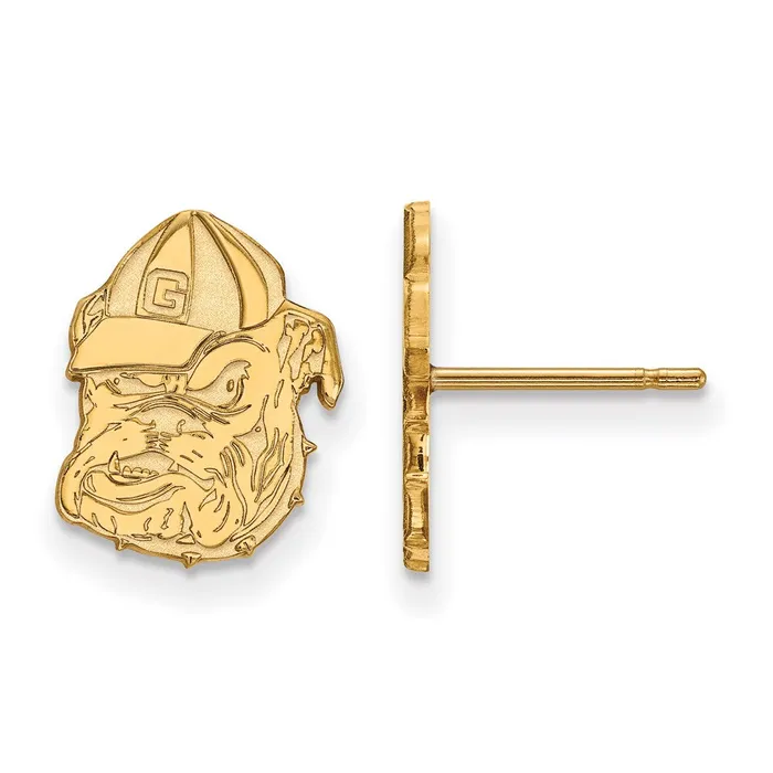 Earrings TreasureFineJewelers 10k Gold University of Georgia Bulldog Small Post Earrings Earrings TreasureFineJewelers 10k Gold University of Georgia Bulldog Small Post Earrings