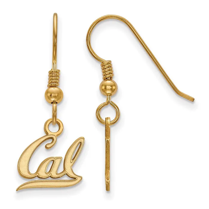 Earrings TreasureFineJewelers Sterling Silver Goldplated University of California Berkeley Extra Small Dangle Wire Earrings Earrings TreasureFineJewelers Sterling Silver Goldplated University of California Berkeley Extra Small Dangle Wire Earrings