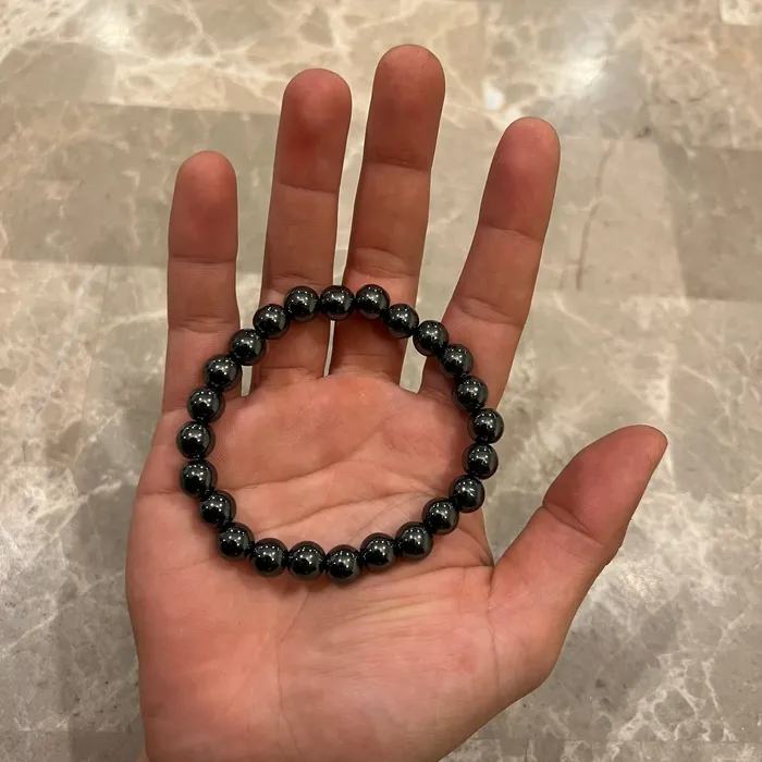 Hematite Bracelet Twin Rocks and Crystals Bracelets