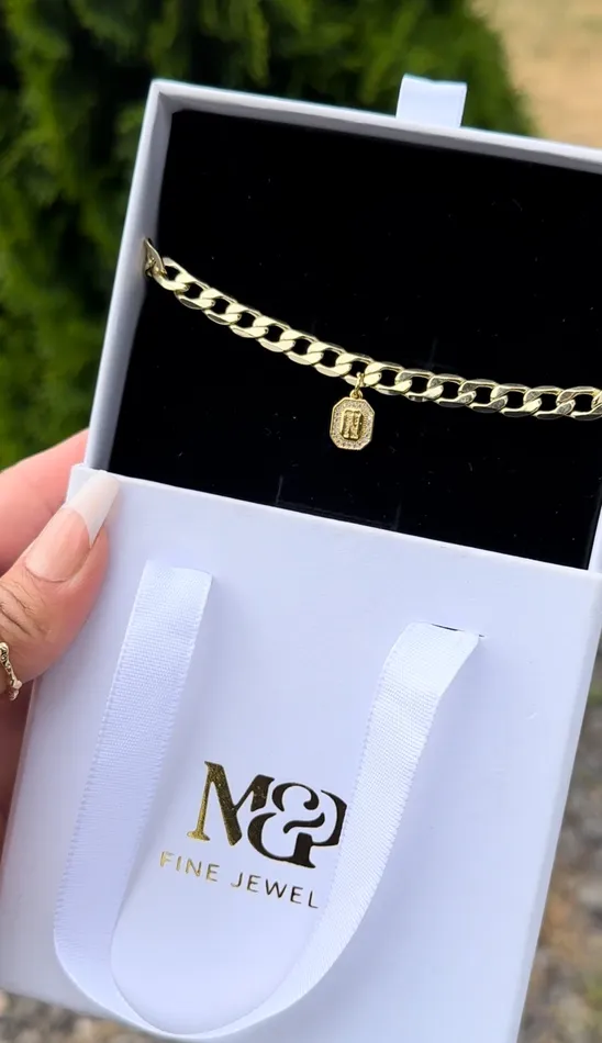 MP Jewelry Bracelets Initial Cuban Bracelet 1 pcs MP Jewelry Bracelets Initial Cuban Bracelet 1 pcs