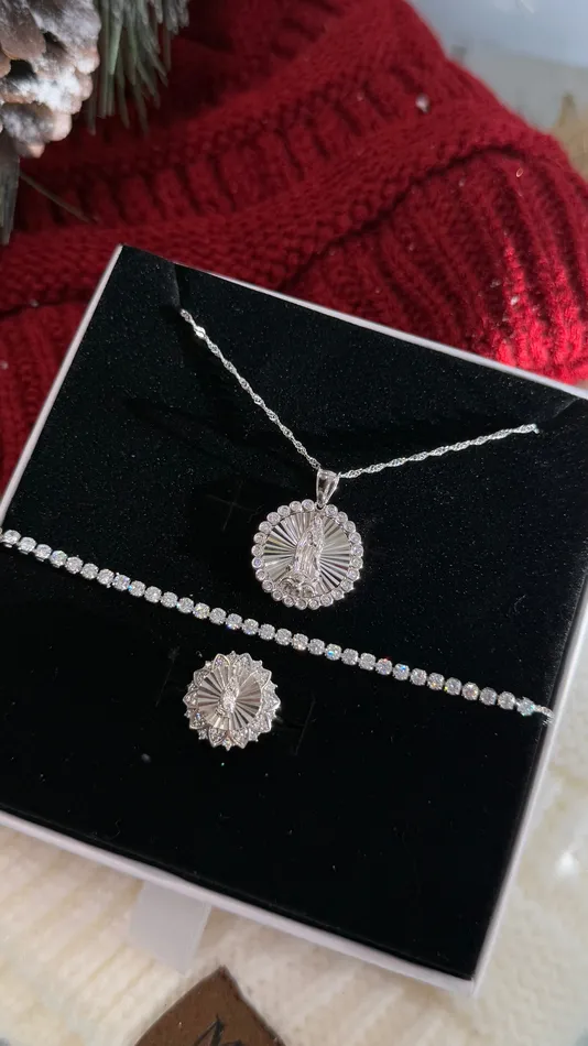 MP Jewelry Necklaces Devotional Lady of Guadalupe Necklace Set