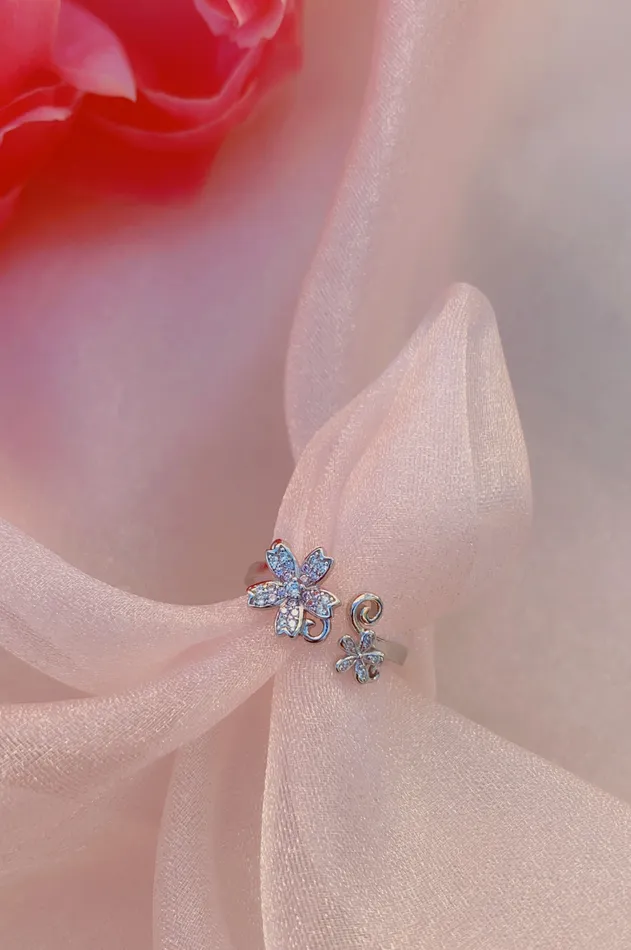 MP Jewelry Rings Sparkling Daisy Flower Ring