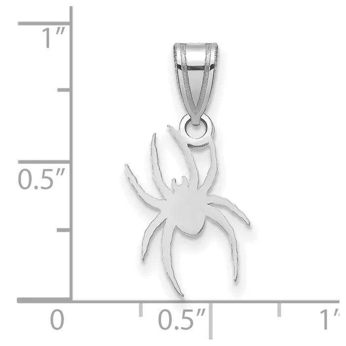 Necklaces 10K White Gold Gold University of Richmond Medium Spider Pendant TreasureFineJewelers
