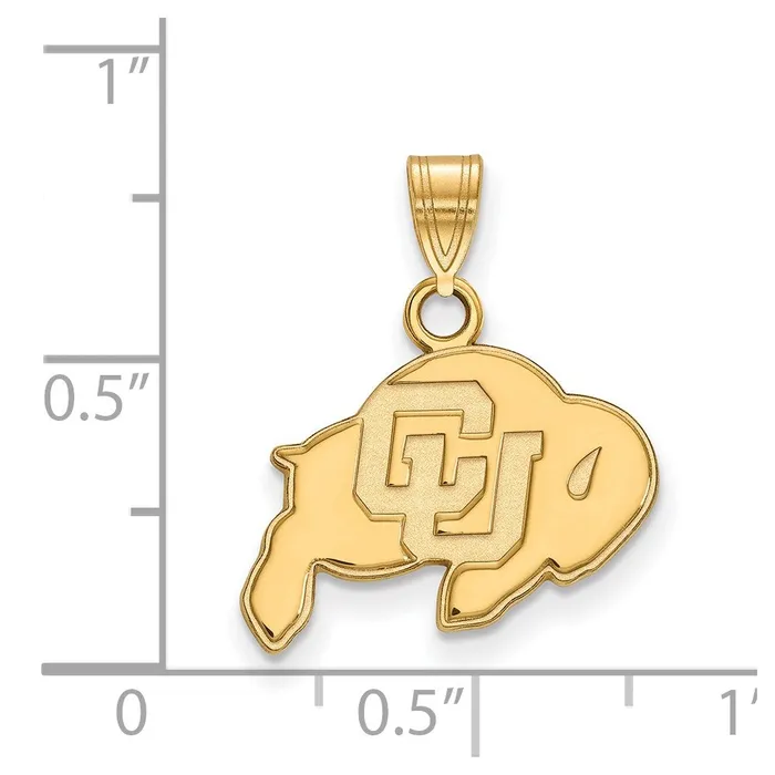Necklaces 14k Gold University of Colorado Small Pendant TreasureFineJewelers