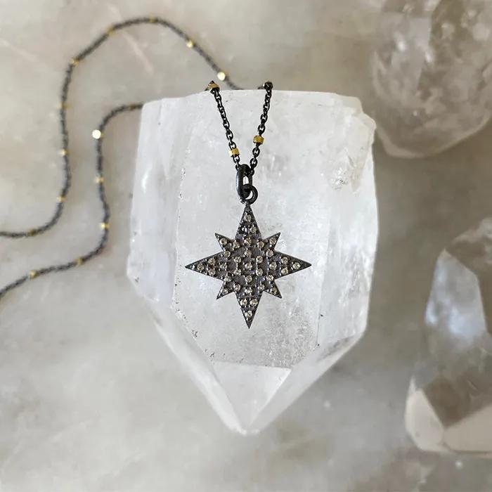 Necklaces Night Sky Starburst Necklace Robindira Unsworth