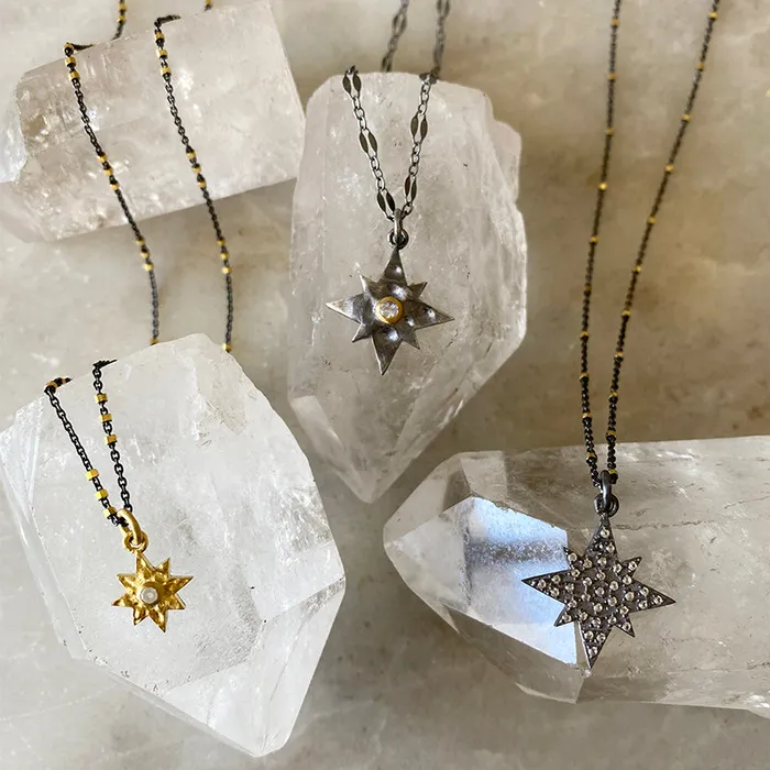 Necklaces Night Sky Starburst Necklace Robindira Unsworth
