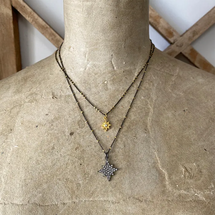 Necklaces Night Sky Starburst Necklace Robindira Unsworth