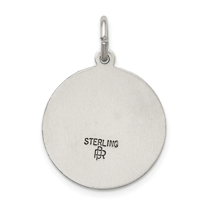 Necklaces Sterling Silver Antiqued Lady Of Montserrate Medal TreasureFineJewelers