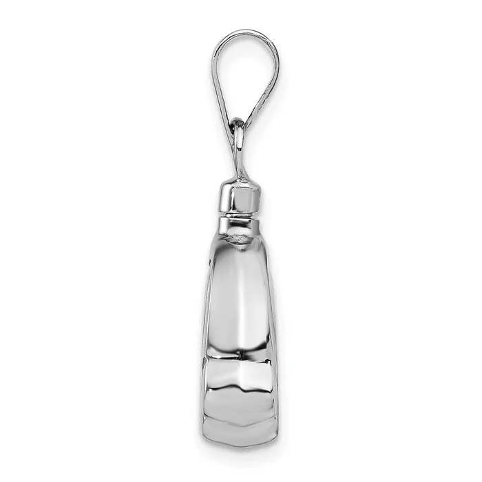 Necklaces Sterling Silver Rhodiumplated Polished Puppy Paw Ash Holder Pendant TreasureFineJewelers