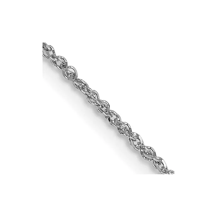 Necklaces TreasureFineJewelers 14K White Gold 11mm Ropa Chain