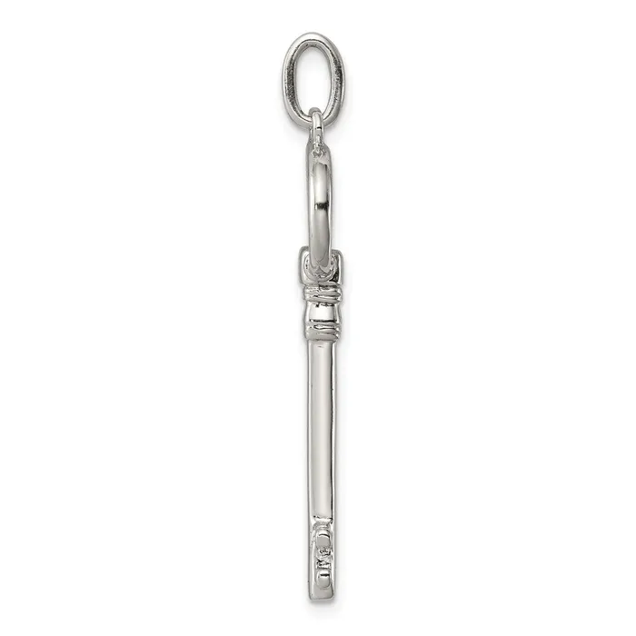 Necklaces TreasureFineJewelers Sterling Silver Key Pendant