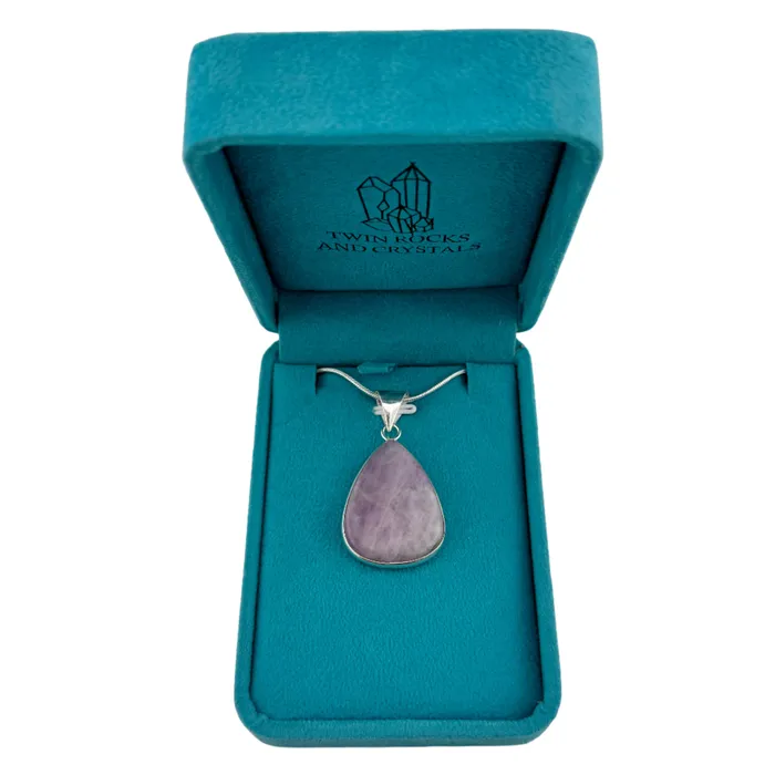 Necklaces Twin Rocks and Crystals Kunzite Pendant Necklace with a Twin Rocks and Crystals Velvet Box Necklaces Twin Rocks and Crystals Kunzite Pendant Necklace with a Twin Rocks and Crystals Velvet Box