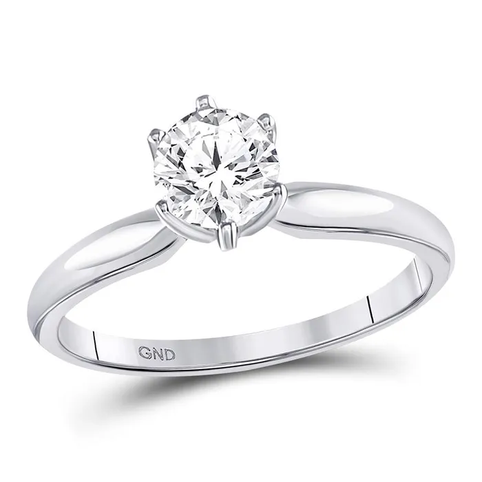 North Arrow Shop 14kt white gold womens round diamond solitaire bridal wedding engagement ring 34 cttw64162 Rings