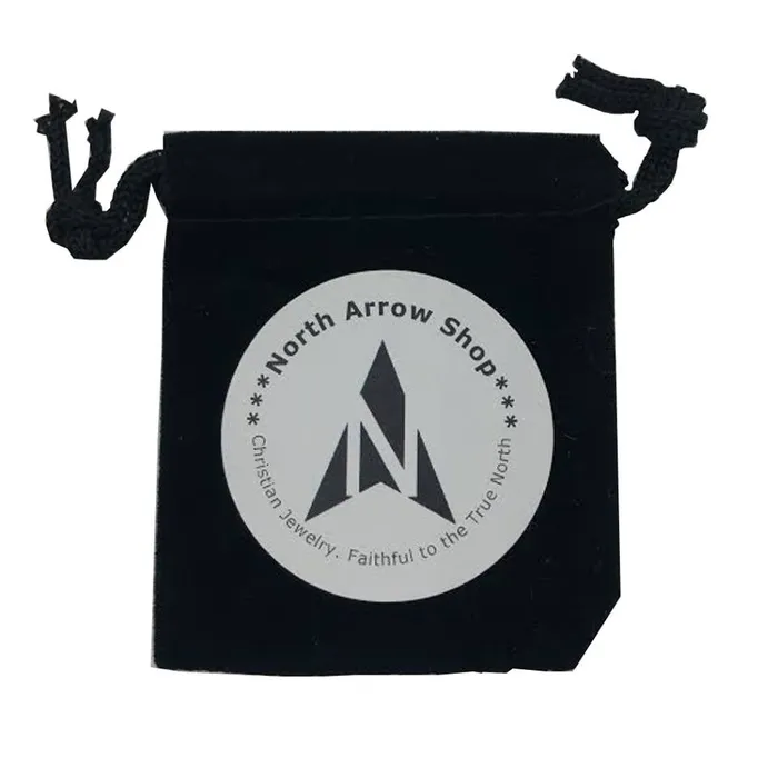 North Arrow Shop Necklaces Man Of God Cable Cross Necklace Stainless Steel Curb Chain