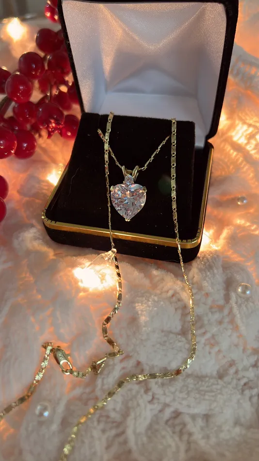 NY Heart Gold Pendant Necklace MP Jewelry Necklaces