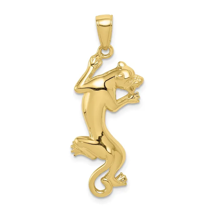PreStyled Sets TreasureFineJewelers 10K Gold Polished Panther Pendant